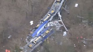 Zugunglück in Bad Aibling Handyvideo aus dem Zug zeigt Momente nach dem Aufprall [upl. by Eachelle]