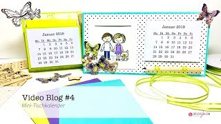 Video Blog 4  Das Jahr beginnt  mit einem MiniTischkalender [upl. by Karlan865]