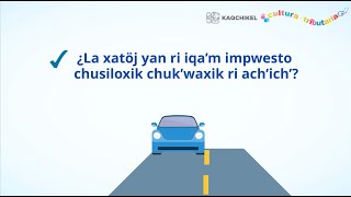 Impresión de la calcomanía y tarjeta de circulación en idioma Kaqchikel [upl. by Kayley]