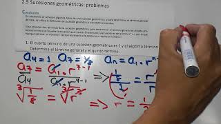 25 sucesiones geométricas problemas numeral 1 [upl. by Smoht330]