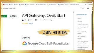 API Gateway  Qwik Start  GSP872  arcade qwiklabs arcadegames swags viral [upl. by Onileba183]
