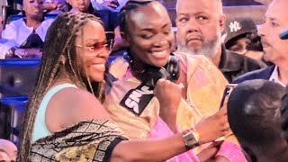 Claressa Shields SURPRISES CROWD MOMENTS BEFORE Heavyweight Fight with RINGSIDE MEETNGREET [upl. by Artaed]