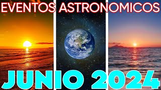 EVENTOS ASTRONÓMICOS JUNIO 2024  TODOS los EVENTOS [upl. by Mindi296]