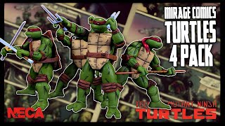 NECA Teenage Mutant Ninja Turtles Mirage Comics Turtles Set TheReviewSpot [upl. by Tada746]