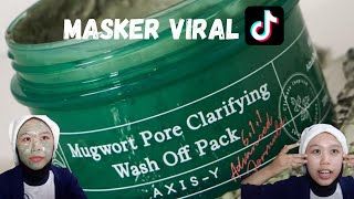 axisy mugwort pore clarifying wash off pack review [upl. by Anilorac476]