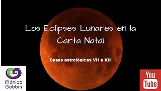 Los Eclipses Lunares en las Casas Astrológicas Casas VII a XII [upl. by Acessej755]