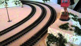 4x8 ho Train 3 track Layout [upl. by Edahs]