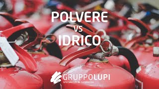 Confronto tra estintori a polvere vs idrico in ufficio [upl. by Tnahsin]