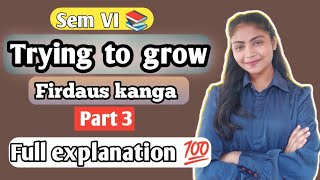 Part 3 Trying to grow Firdaus KangaFull explanation in hindi Novelsemester6 dusol exam [upl. by Caffrey]