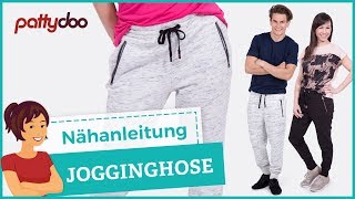 Jogginghose mit Reißverschlusstaschen und Gummibund nähen [upl. by Chery]