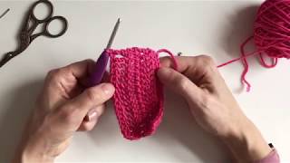 Left Handed Crochet for Beginners Basic Stitches  Treble Crochet amp Tall Stitches [upl. by Linc199]