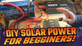 Build Your Own DIY Solar Power System  Step by Step Guide [upl. by Broddie927]