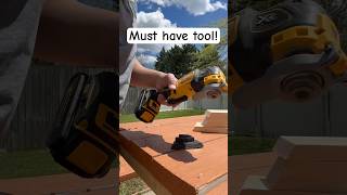 How to use multitool with sanding adapter tools diy dewalt sandingwood shorts [upl. by Jozef]