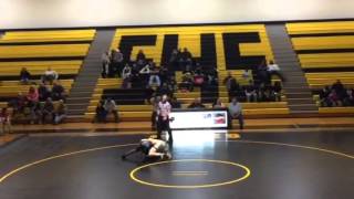 Wyatt Jennings Solanco wrestling vs McCaskey 121614 [upl. by Darom]