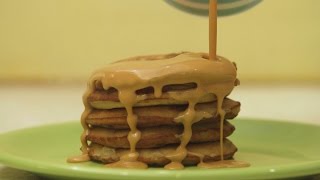 ¡Bien nuestros Pancakes de banana con salsa de dulce de leche [upl. by Nike541]