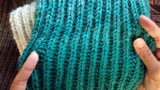 How to knit 1color brioche stitch a Knittycats Knits tutorial [upl. by Nnyleuqaj]