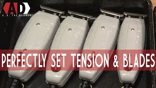 Perfectly Adjust Your Andis TOutliner Tension and Blades  How to AD the Barber [upl. by Bellda]