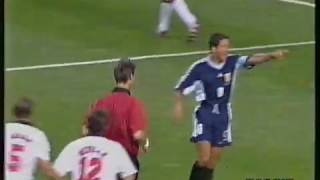 Mondiali 1998 ArgentinaInghilterra highlights primo tempo [upl. by Leverett886]