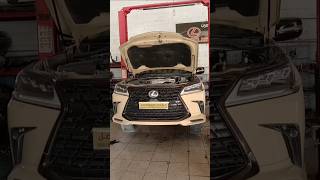 Lexus Lx570 Hydraulic shock absorbar new pump motor change [upl. by Anoved]