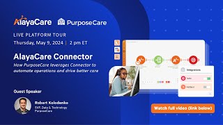 Live Platform Tour  AlayaCare Connector [upl. by Patterman635]