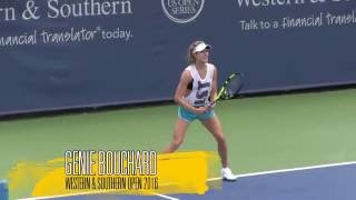 Genie Bouchard Practice at Cincinnati 2016 [upl. by Lemert783]