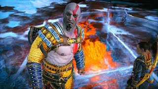 God of War 4 2018  Council of Valkyries Fafnir Northern Dock Head of Thamur Magic elevator [upl. by Radmilla729]