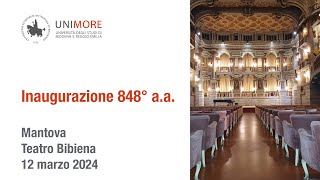 Inaugurazione 848° Anno Accademico Unimore  AA 20232024 [upl. by Nagol]