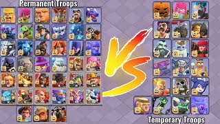 Permanent Troops VS Temporary Troops  Clash Of Clans [upl. by Maynord]