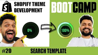 shopify theme dev 20 Search Page Template  Cart Ajax API  predictivesearch ajaxapi [upl. by Anirb]