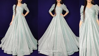 Cinderella Party weargown cutting and stitching long dress umbrella frockprincess dress design [upl. by Oswald725]