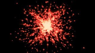 Glitter Red Star Explode Free Footage HD [upl. by Luke541]