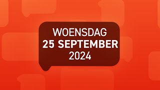 1Twente Vandaag van woensdag 25 september 2024 [upl. by Inirt194]