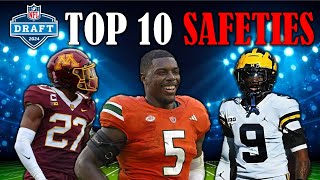 The 10 Best SAFETIES In The 2024 NFL Draft I PreCombine Big Board [upl. by Atteloc109]