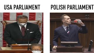 USA quotparliamentquot VS Polish Parlament [upl. by Socha]