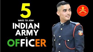 5 Ways To Become Indian Army Officer Hindi  Defence Direct Education [upl. by Ydorb]