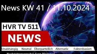 News KW 41 vom 11102024 [upl. by Yekcaj]