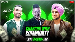 Charcha with BGMI Community  INR 15000 Cash Prize Giveaway Every 15 Minutes [upl. by Acnalb]