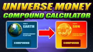 UNIVERSE MONEY COMPOUND CALCULATOR amp RETURNS UNIVMONEY UNIV GUIDE amp TUTORIAL [upl. by Fitts]