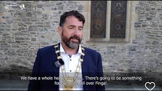 Fingal Mayor Brian McDonagh introduces TradFest Fingal 2025 at Swords Castle 2Oct2024 letterbox [upl. by Foscalina828]