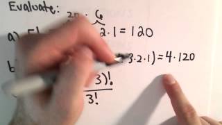 Factorials  Evaluating Expressions With Factorials [upl. by Ila]