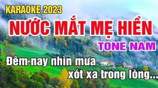 Nước Mắt Mẹ Hiền Karaoke Tone Nam Nhạc Sống gia huy karaoke [upl. by Macur]