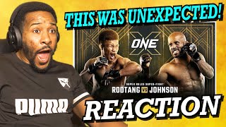 RODTANGS KRYPTONITE  RODTANG VS DEMETRIOUS JOHNSON  ONE CHAMPIONSHIP FULL FIGHT  REACTION [upl. by Tema]