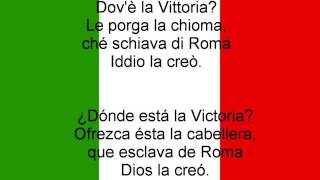 Himno Nacional de Italia  Inno Nazionale della Repubblica Italiana IT ESP lyrics [upl. by Elokin]