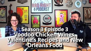 Voodoo Chicken Wings Valentine’s Recipes and New Orleans Food – Season 3 Episode 3 [upl. by Airotna]