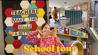 A mini not so particular school tour 🏫  A day in the life 👩🏻‍🏫  PreSchool commencement preps 🔨 [upl. by Adala66]