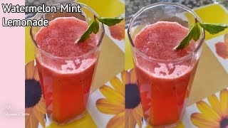 Watermelon Mint Lemonade  Refreshing Summer Drink  No Sugar Healthy  तरबूज का शरबत  shorts [upl. by Yanej]