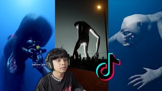 React TikTok MONSTER BAWAH LAUT THALASSOPHOBIA [upl. by Oirram927]