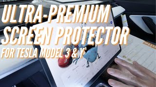 Installing the UltraPremium Tempered Glass Screen Protector for Tesla Model 3 amp Y [upl. by Jelsma]