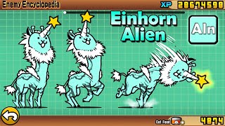 The Battle Cats  Einhorn Alien Enemy [upl. by Ahsekyw158]