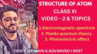 L2 CLASS 11 STRUCTURE OF ATOM  planks quantum theory  photoelectric effect  CBSE JEE NEET [upl. by Laurice97]